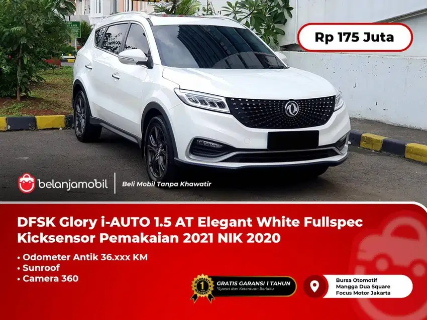 [FULLSPECK] DFSK Glory i-AUTO 1.5 AT Elegant White Sunroof 2020/2021