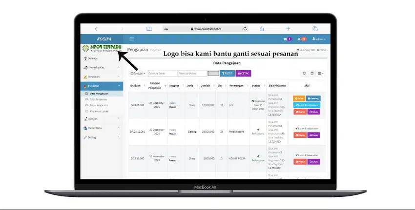 Software Koperasi Simpan Pinjam Murah