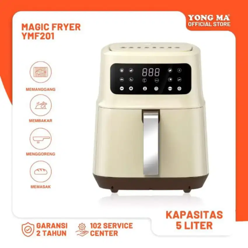 YONG MA MAGIC AIR FRYER YMF 201 Penggoreng Tanpa Minyak Original SEGEL