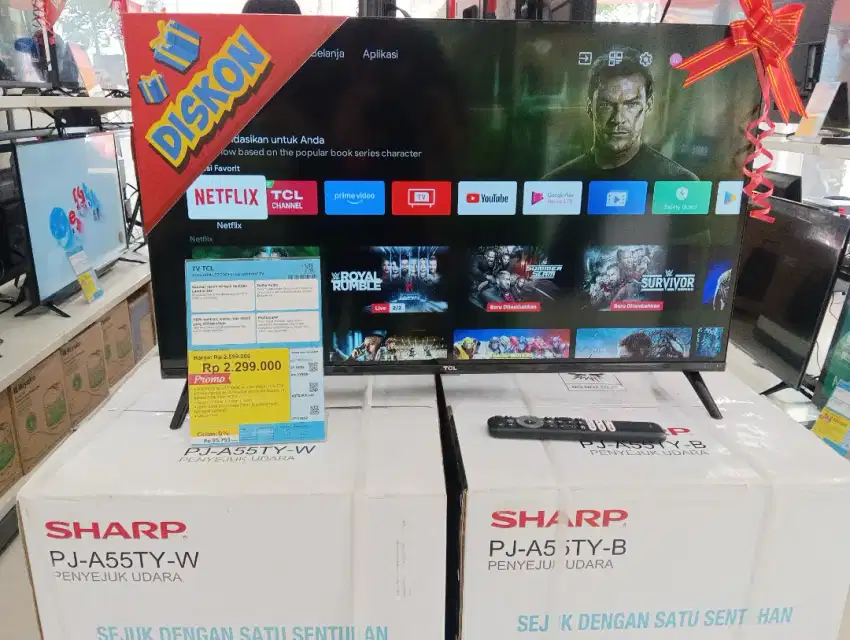 Cicilan televisi Tcl Andorid 32inc tanpa DP dan tanpa kartu kredit
