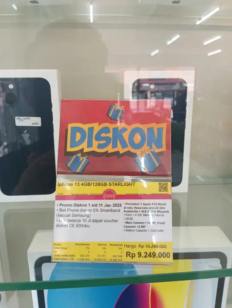 Cicilan iPhone 13 128Gb tanpa kartu kredit dan tanpa DP