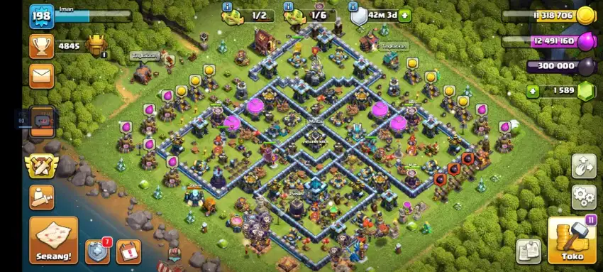 Akun COC th13 max