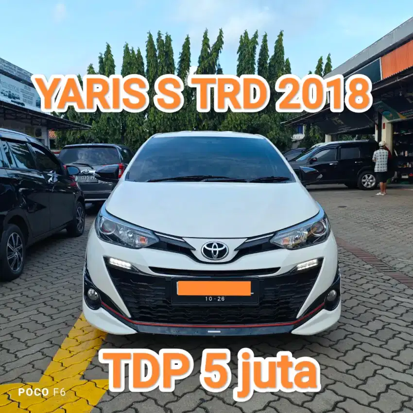 5JT YARIS S TRD 2018 LOW KM 48RB ANTIK SUPER RARE !!