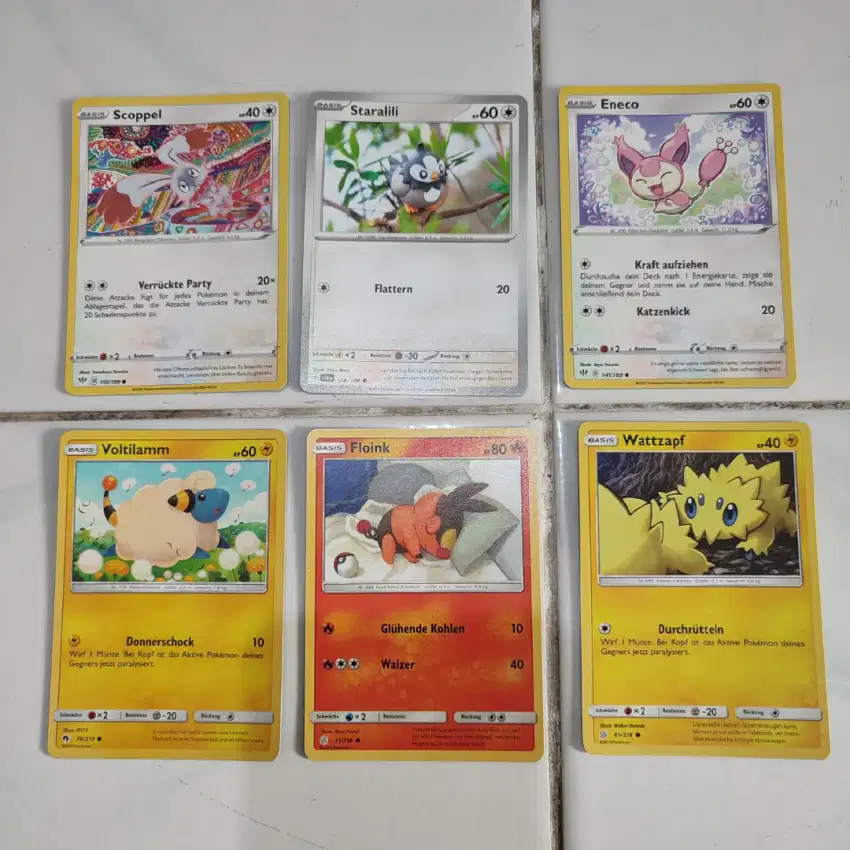 64 pcs TCG Pokemon Bahasa Jerman