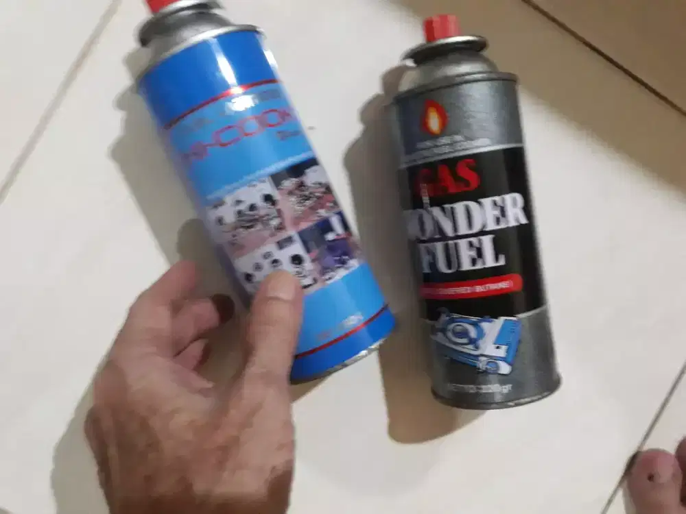Gas kaleng/gas portabel untuk kompor gas camping (portabel). Harga 12K