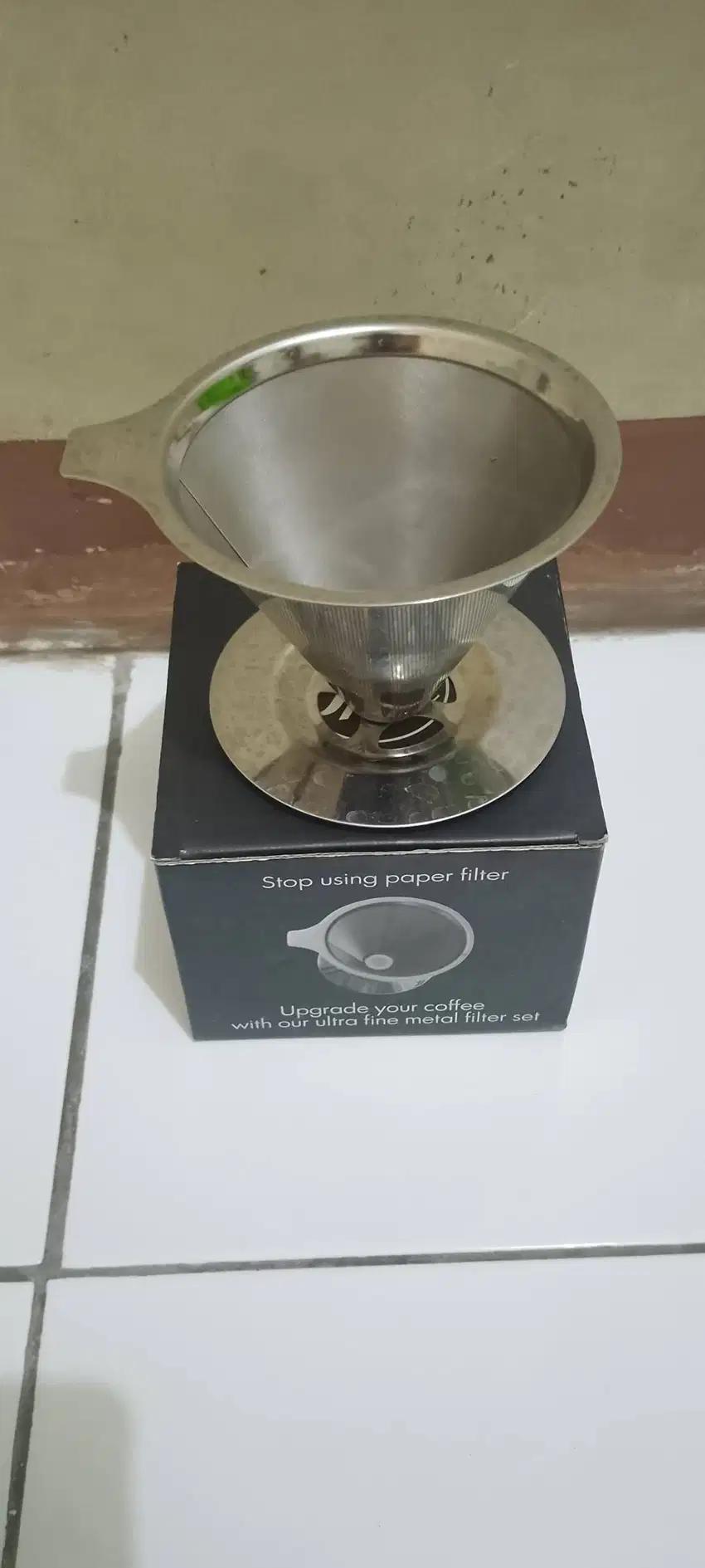 ONE TWO CUPS V60 COFFEE FILTER STAINLESS