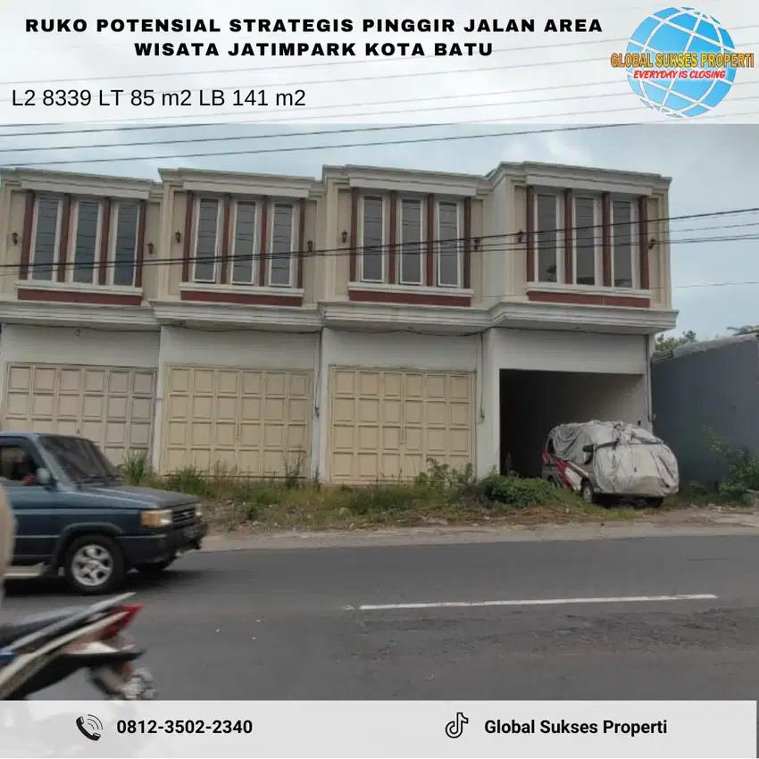 Ruko Baru Modern Banyak Tipe Sesuai Kebutuhan Usaha Di Kota Batu