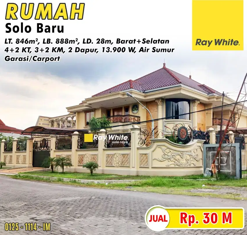 Dijual rumah di Solo Baru