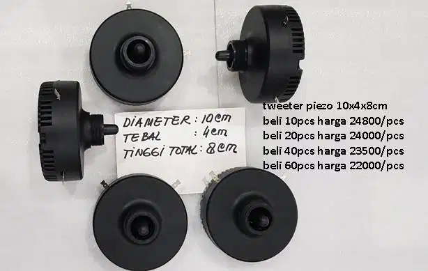 tweeter piezo 10x4x8cm suara jernih