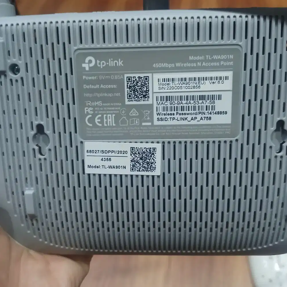 Router MODEL TL-WA901N 450 Mbps