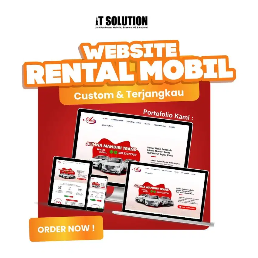 Pembuatan Website Profesional | Rental Mobil | Pariwisata