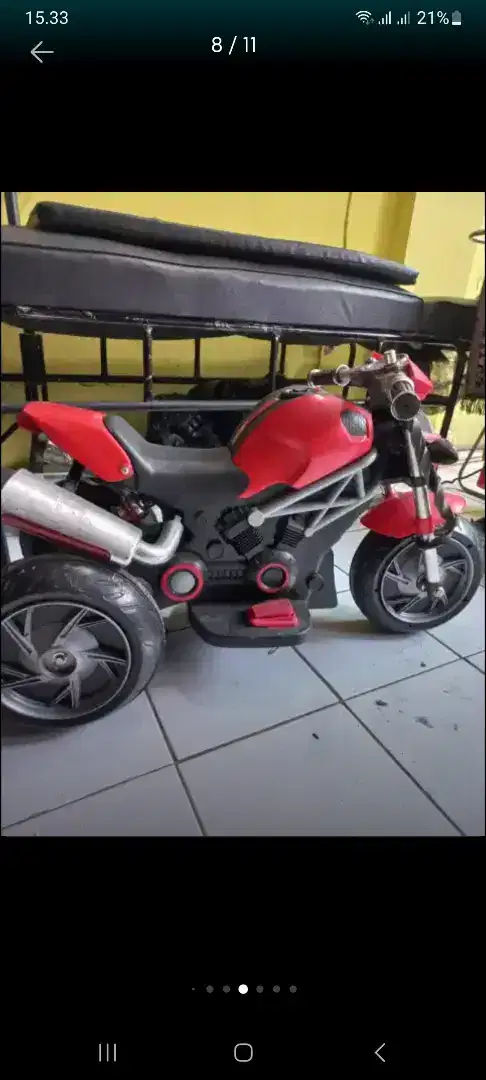 Motor mobil anak batterai cas