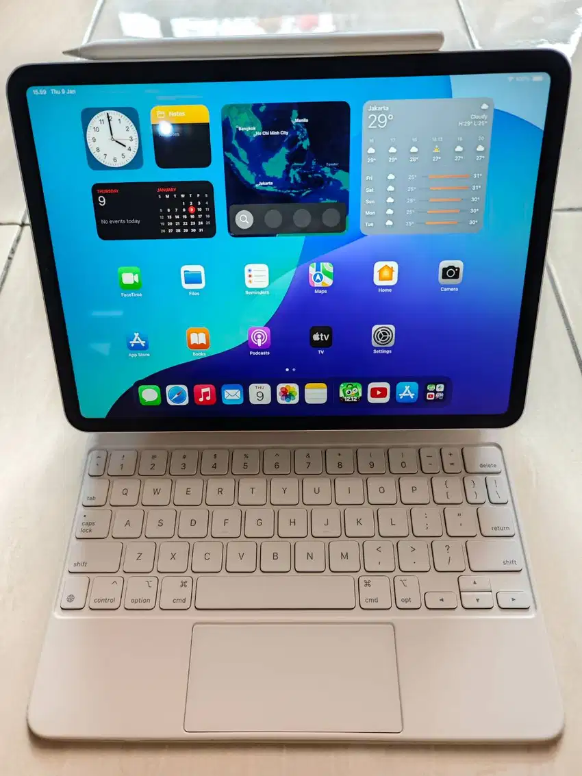 iPad Pro M2 (2022) 11 256GB, Magic Keyboard & Apple Pencil, Mulus