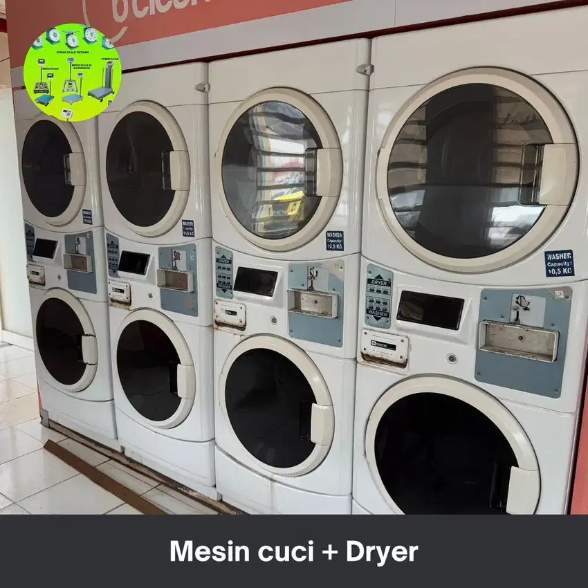 Mesin Cuci dan Dryer Maytag Koin