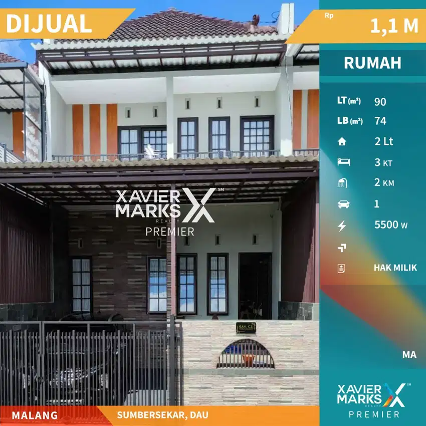 Rumah Dijual Siap Huni Nyaman Di Sumbersekar, Dau Malang(OLX488)