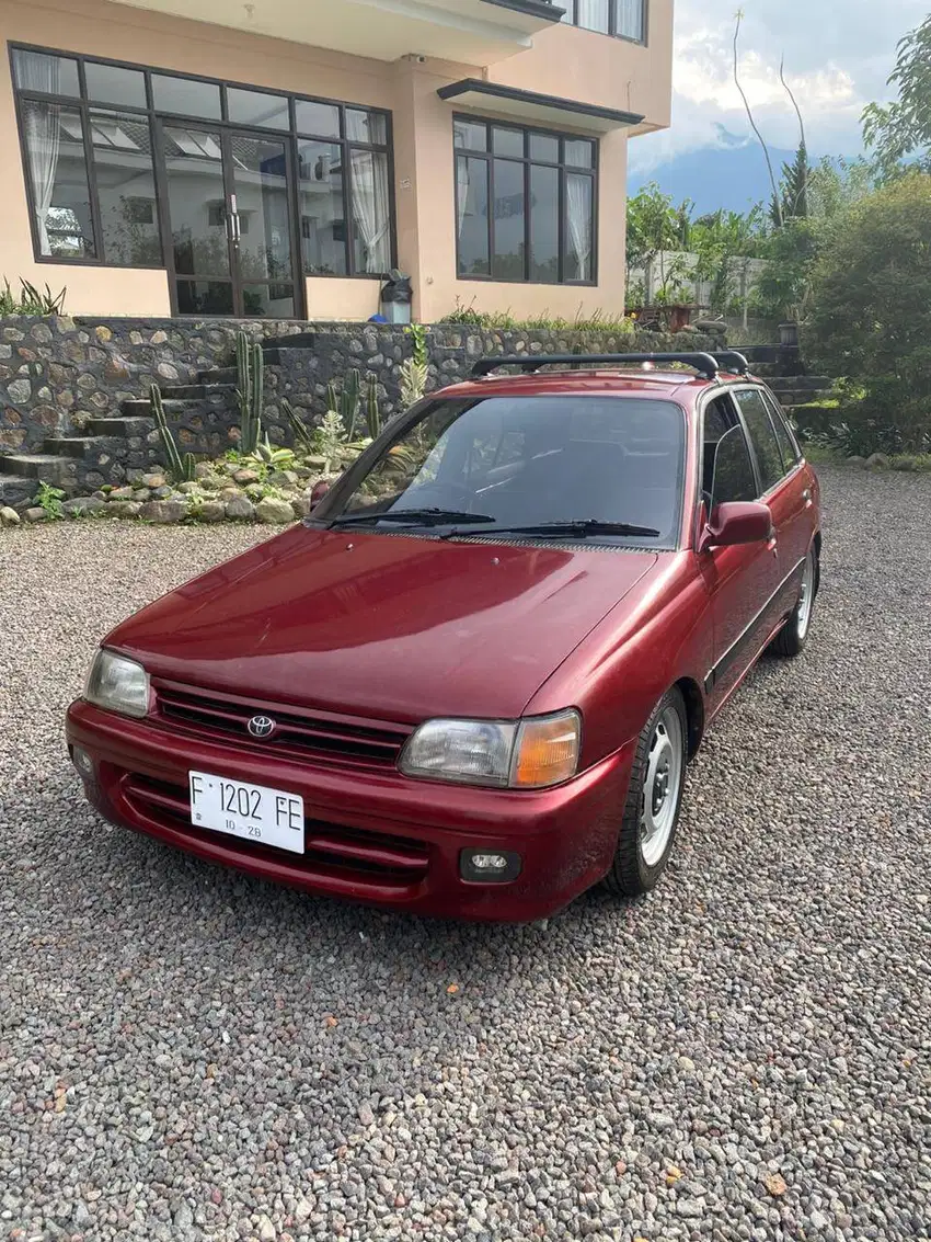 Starlet tahun 1991 plat F Bogor mulus AC power windows HU Android