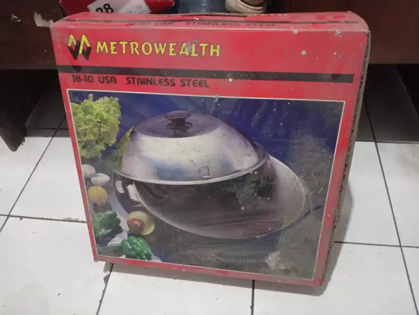 Dijual kuali untuk masak merek metrowealth stainless steel