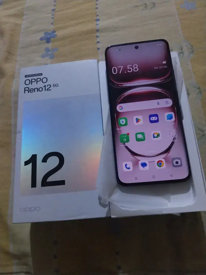 Oppo reno 12 5G ram 12/256 lengkap mulus