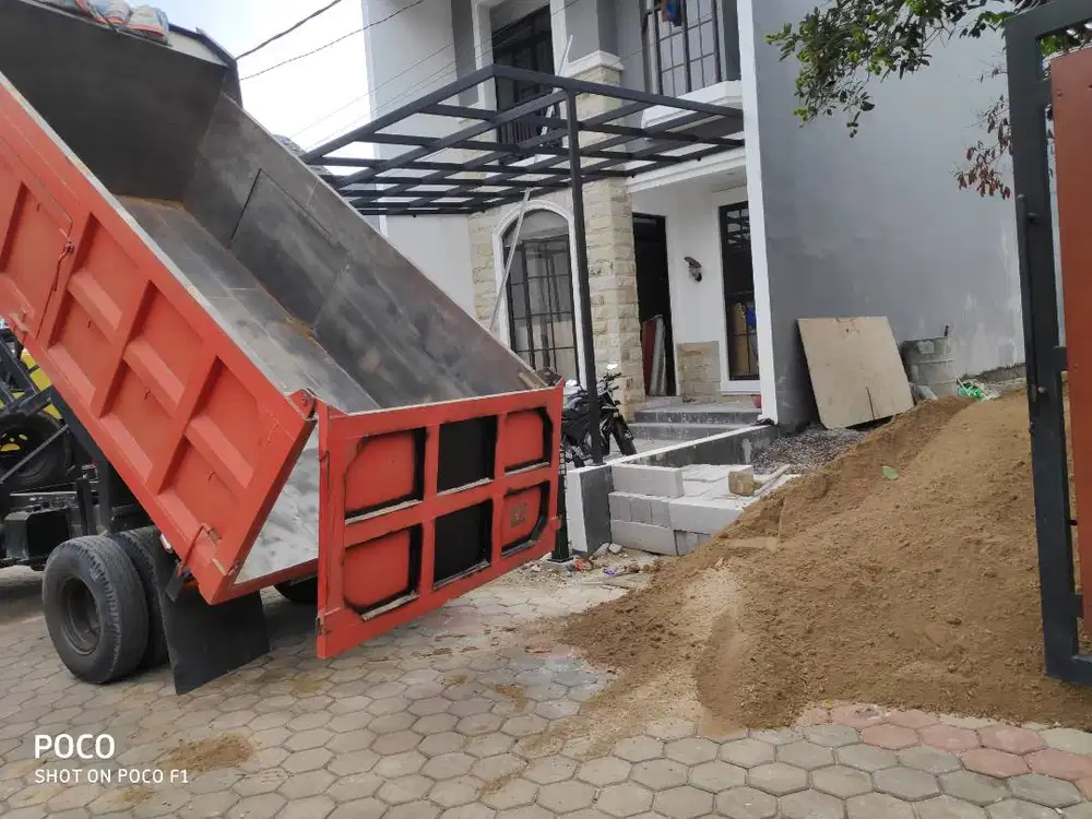 PASIR RANGKAS ASLI COCOK UNTUK PASANG BATA & PLESTER 5  METER KUBIK