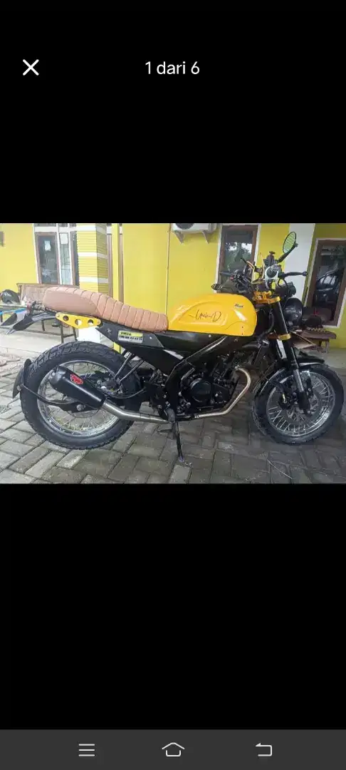 Bismillah 
Vixion scrambler modifikasi