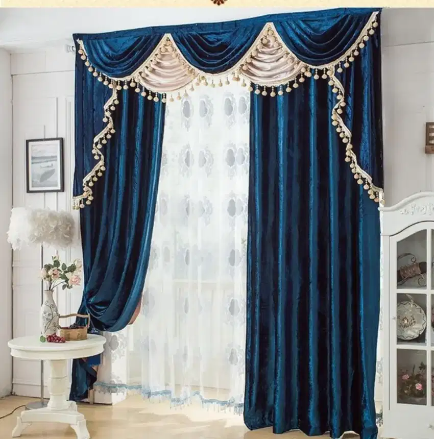 Jual tirai jendela gordyn hordeng gorden wallpaper dinding rollblind v