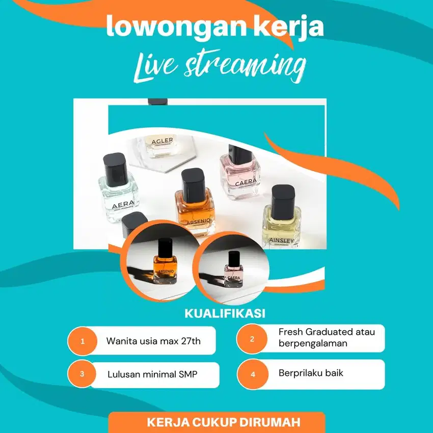 Lowongan kerja live streaming online shop