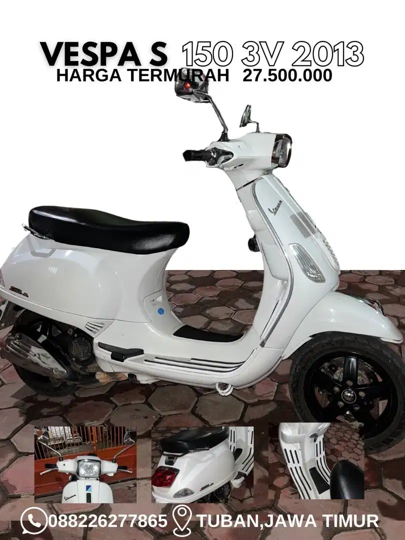 JUAL CEPAT VESPA S 150 3V TAHUN 2013