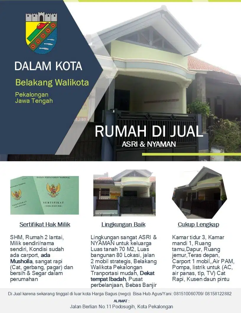 Rumah Harga Bagus dan ASRI [Aman-Sehat-Rapi-Indah], Belakang Walikota