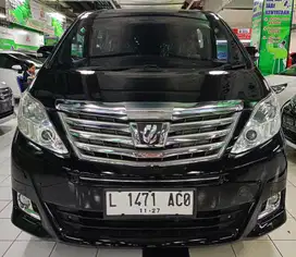 Toyota Alphard G ATPM 2.5 Bensin 2012 Hitam Matic / AT ISTIMEWA BOSS!!