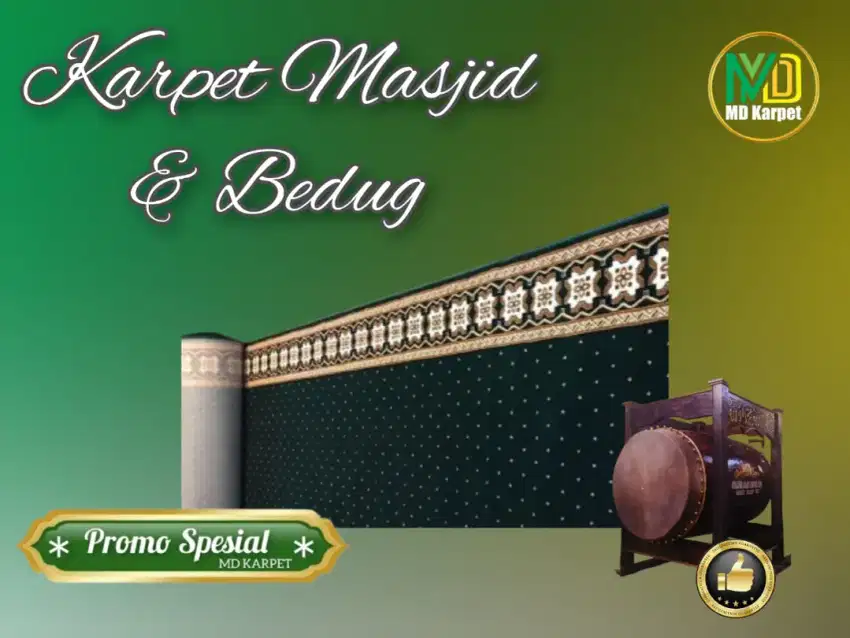 Karpet masjid meteran & Bedug