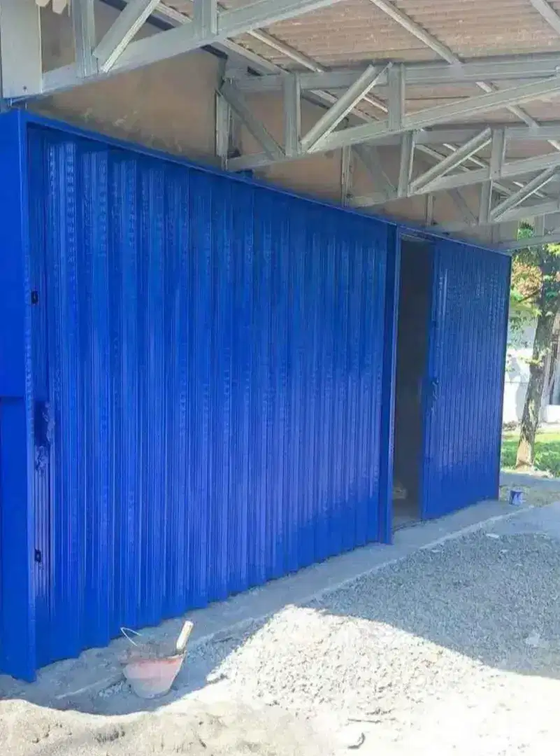 Pintu ruko dan garasi folding gate rolling door dan pintu plat lipat