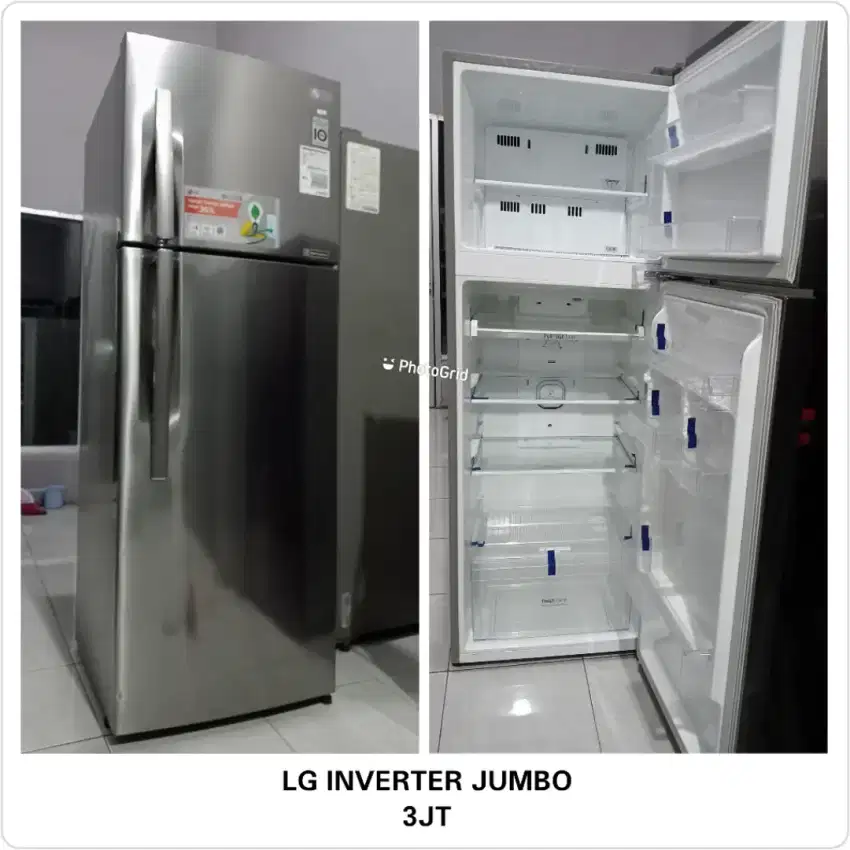 KULKAS 2 PINTU BESAR MERK LG INVERTER