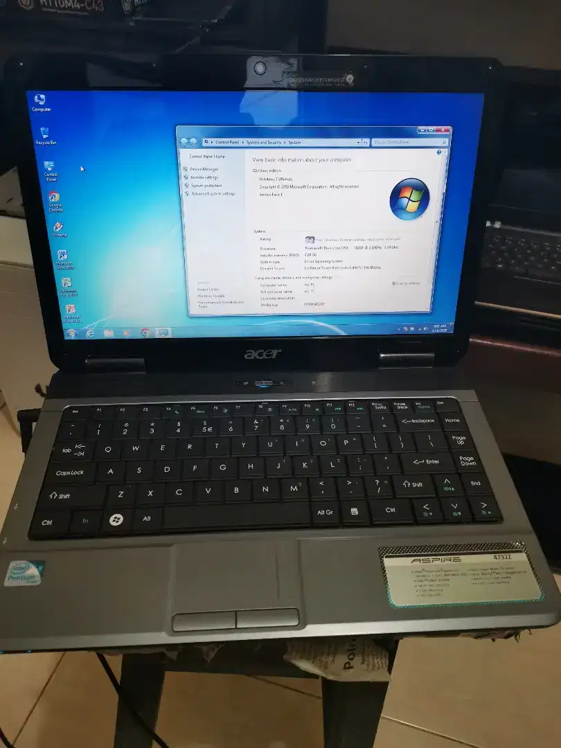 Laptop acer aspire 4732z