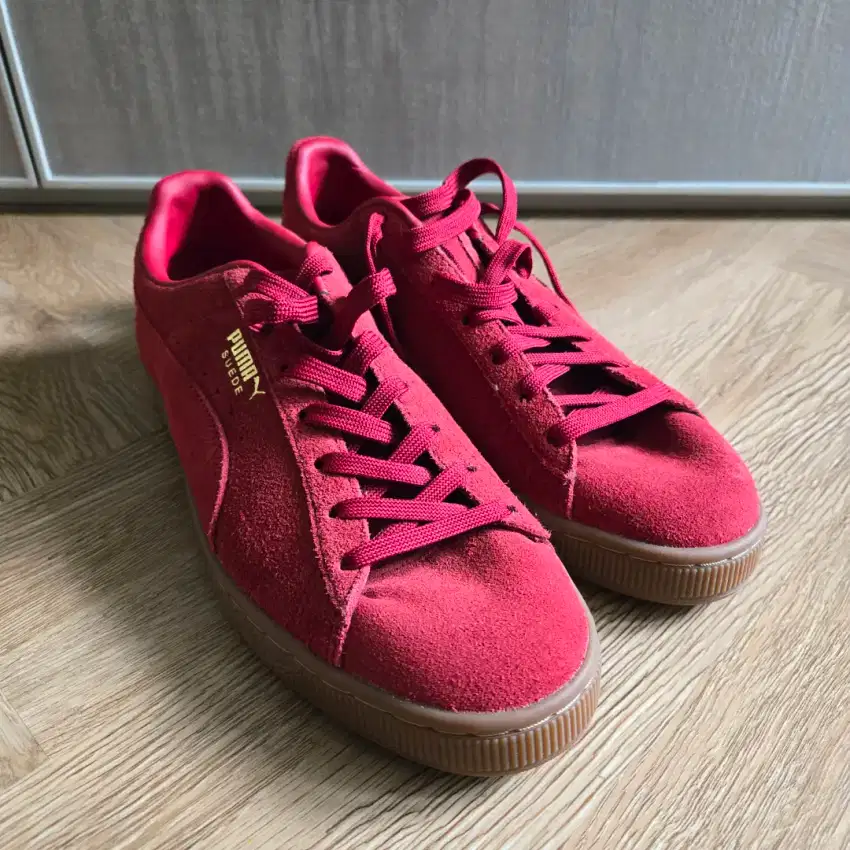 Jual Sepatu Puma Suede Maroon  Sneaker Bagus