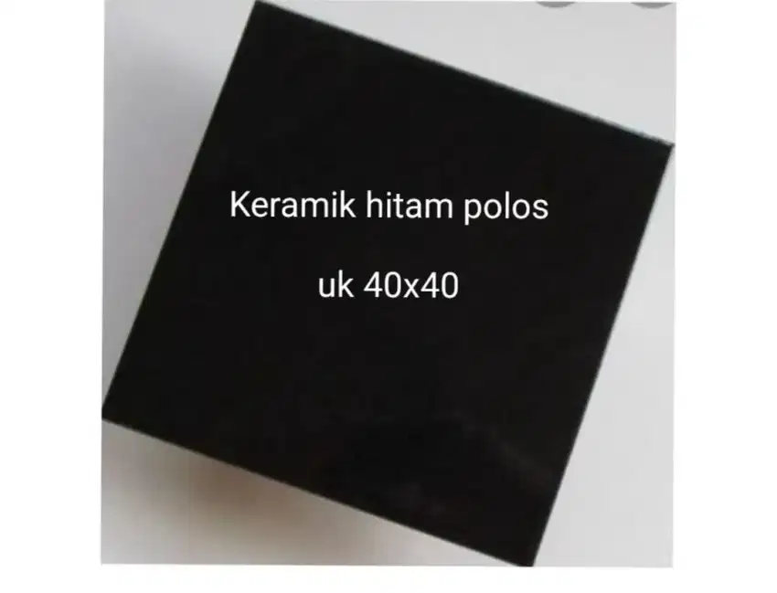 Keramik lantai hitam Polos uk 40x40