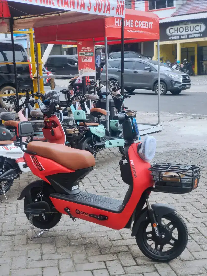 SEPEDA LISTRIK GODA HALO 122 RED NEW GARANSI RESMI PASTI AMAN