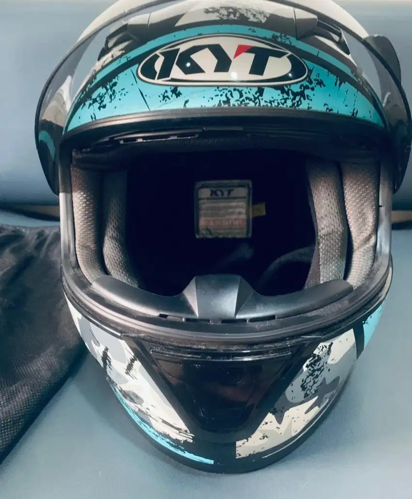 Helm KYT Fullface R10 Aqua Blue XXL