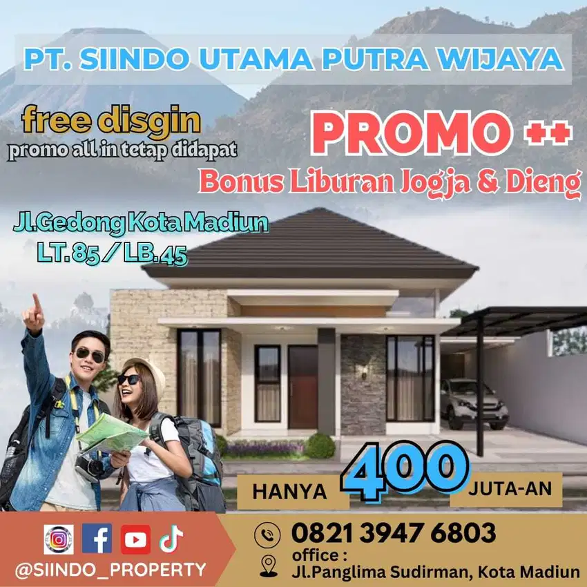 PROMO TERBATAS, DP RUMAH LANGSUNG BERANGKAT LIBURAN