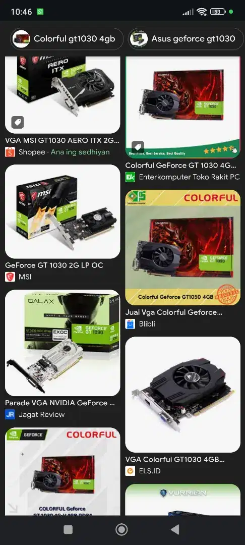 WTB / mau beli VGA card gt 1030/gtx 950/rx 550