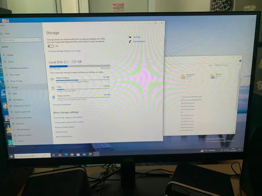 Pc i5 monitor 22 inch