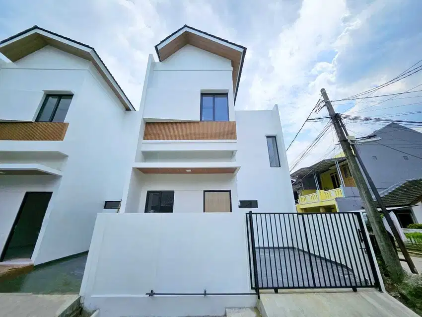 DIJUAL RUMAH BANGUNAN BARU DESIGN MODERN MINIMALIS DI HARAPAN INDAH