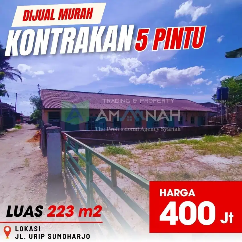 DIJUAL MURAH KONTRAKAN DI URIP SUMOHARJO BANDAR LAMPUNG