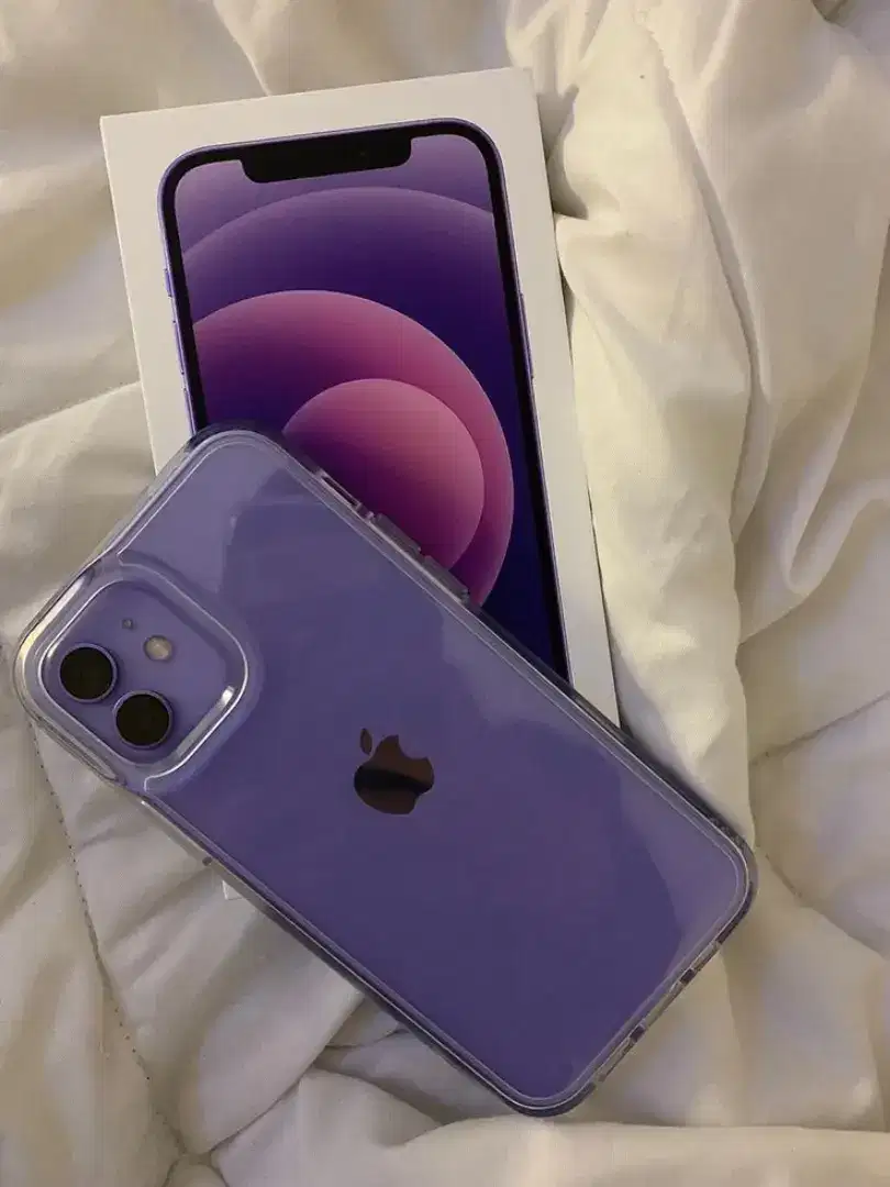 Ready iPhone 12 128gb Purple, Stok Limit