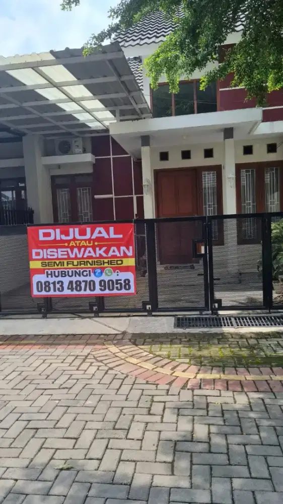 Rumah Safira Waru Semi Furnished + Free Kitchen Set & 2 AC