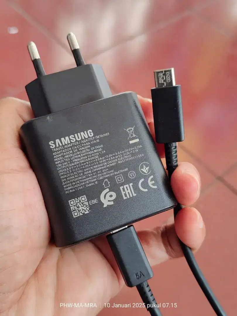 Charger Ori Samsung 45watt ( SUPER FAST CHARGING )