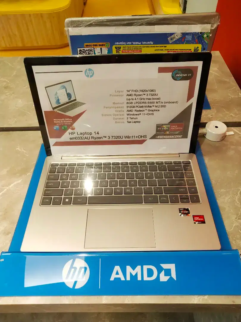 seGAMPANG Itu, Dapetin Laptop HP 14-EM0332AU R3,Pakai Promo Homecredit