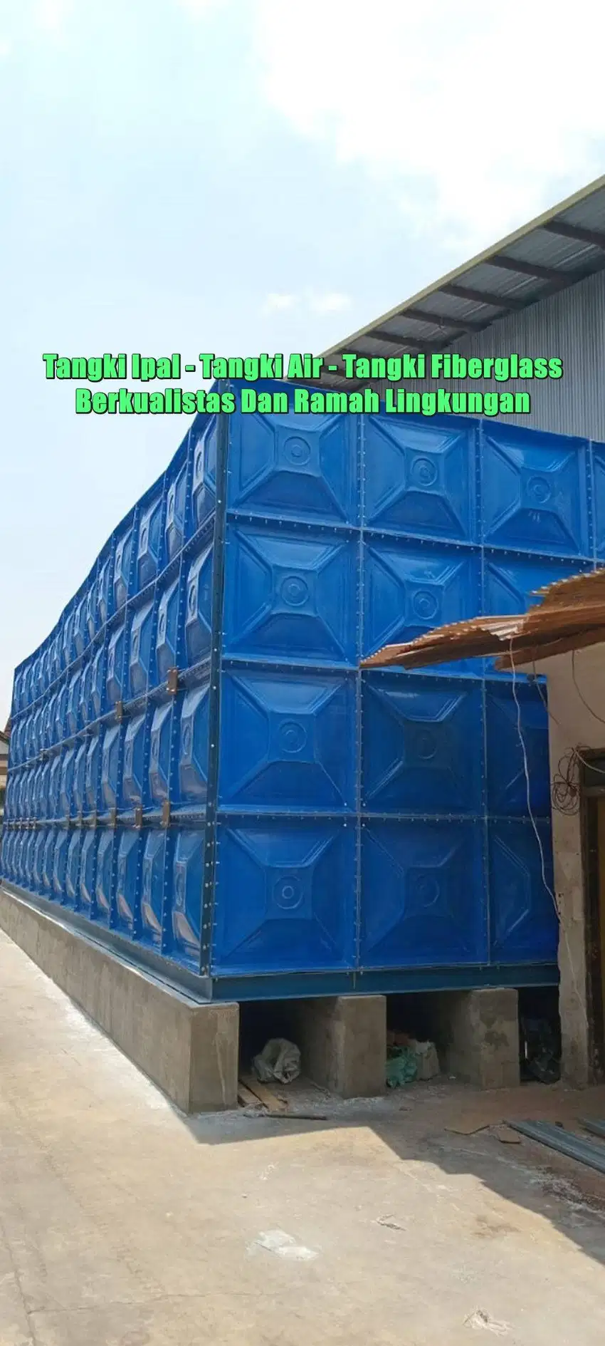 Rooftank Kotak, Toren Air FRP, Tangki Air Kotak, Roof Tank, Tangki Air