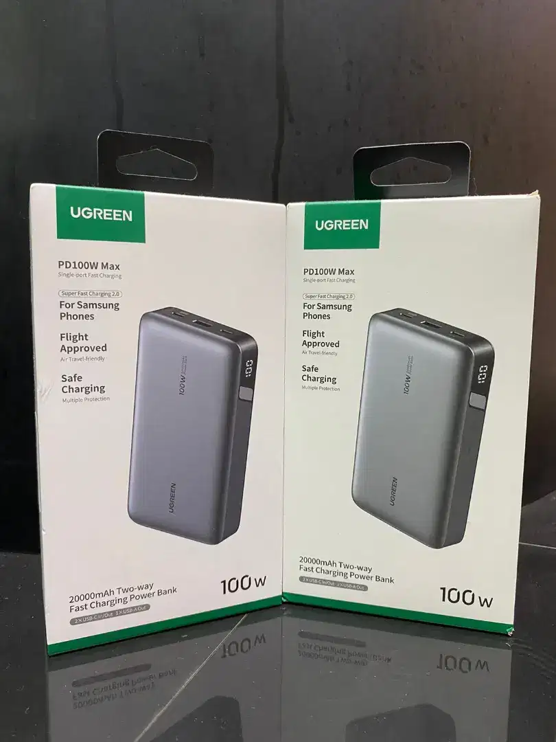 Powerbank ugreen 100W fast charging 20Watt