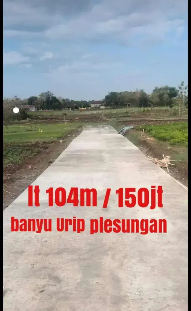 Dijual tanah lokasi strategis Banyuurip Plesungan