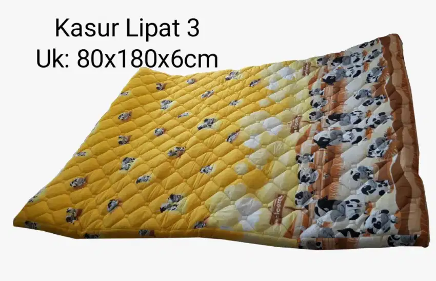 Kasur Lipat 3 tebal 6cm premium